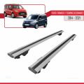 Ford Transit/Tourneo Connect 2 2014-2021 Arası ile Uyumlu HOOK Model Ara Atkı Tavan Barı Gri 2 Adet