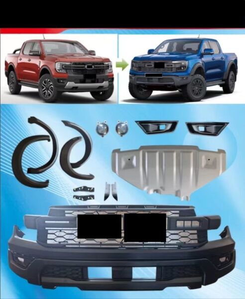 Ford Ranger 2022 XLT / Sport / Wıldtrack  Uyumlu 2022 Raptor Facelıft Body Kit