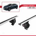 Renault Captur 2 2019 ve Sonrası ile Uyumlu ACE-4 Ara Atkı Tavan Barı Gri 2 Adet