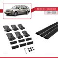 Mercedes E Class 3 (S211) 2004-2009 Arası ile Uyumlu FLY Model Ara Atkı Tavan Barı Siyah 3 Adet