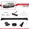 Mercedes E Class 3 (S211) 2004-2009 Arası ile Uyumlu FLY Model Ara Atkı Tavan Barı Siyah 3 Adet