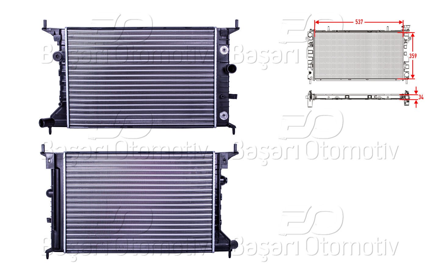Opel Vectra B 1.6 1995-2003 Radyatör