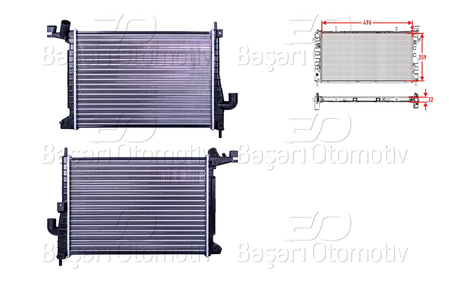 Opel Vectra B 2.0 DTH 16V 1997 Radyatör