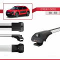 Citroen C4 Cactus 2014-2021 Arası ile Uyumlu ACE-1 Ara Atkı Tavan Barı Gri 3 Adet
