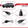 Lexus LX 570 2008-2015 Arası ile Uyumlu ACE-1 Ara Atkı Tavan Barı Gri 3 Adet