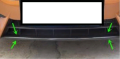 Honda Civic Fc5 2016-2020 Ön Tampon Alt Çıtası Karbon Tekli