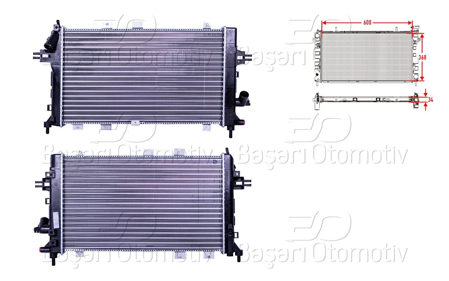 Opel Astra H 1.3 1.7 1.9CDTI 2004 Radyatör