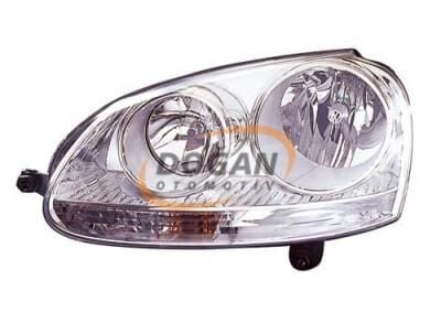 Volkswagen Jetta / Golf 5 2004 Sonrası Sol Ön Far (Krom)