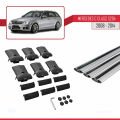 Mercedes C Class 3 (S204) 2008-2014 Arası ile Uyumlu FLY Model Ara Atkı Tavan Barı Gri 3 Adet