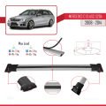 Mercedes C Class 3 (S204) 2008-2014 Arası ile Uyumlu FLY Model Ara Atkı Tavan Barı Gri 3 Adet
