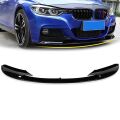 Bmw 3 Serisi F30 2012-2018 İçin Uyumlu M Sport Ön Lip - Piano Black 3 Parça