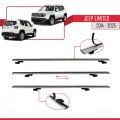 Jeep Limited 2014 ve Sonrası ile Uyumlu BASIC Model Ara Atkı Tavan Barı Gri 3 ADET