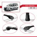 Dacia Logan 2 MCV (K52) 2007-2012 Arası ile Uyumlu ACE-1 Ara Atkı Tavan Barı Siyah 2 Adet