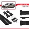 Peugeot 207 SW 2006-2014 Arası ile Uyumlu FLY Model Ara Atkı Tavan Barı Siyah 2 Adet