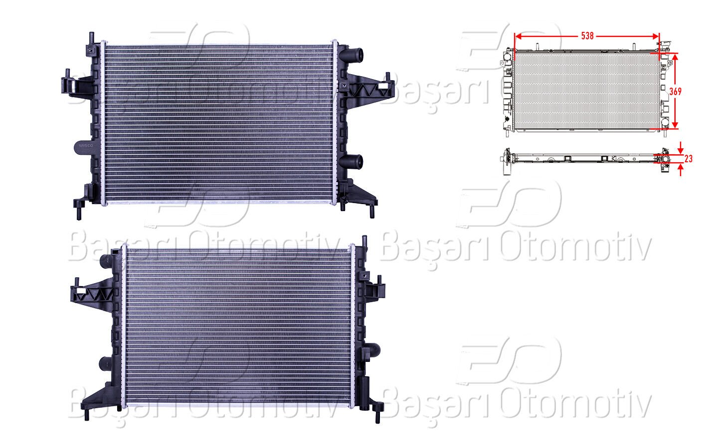 Opel Corsa C 1.0 Z10XE 2000-2006 Su Radyatörü