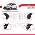 Opel Mokka A (J13) 2012-2016 Arası ile Uyumlu ACE-2 Ara Atkı Tavan Barı Siyah 2 Adet