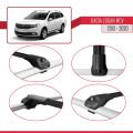 Dacia Logan 2 MCV (K52) 2013-2020 Arası ile Uyumlu ACE-1 Ara Atkı Tavan Barı Siyah 2 Adet