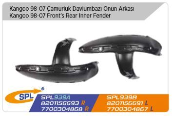 Renault Kangoo 1998-2003 Çamurluk Davlumbazı