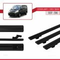 Citroen Jumpy 2 (G9) 2007-2016 Arası ile Uyumlu BASIC Model Ara Atkı Tavan Barı Siyah 3 Adet
