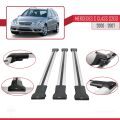 Mercedes C Class 2 (S203) 2000-2007 Arası ile Uyumlu FLY Model Ara Atkı Tavan Barı Gri 3 Adet