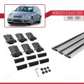 Mercedes C Class 2 (S203) 2000-2007 Arası ile Uyumlu FLY Model Ara Atkı Tavan Barı Gri 3 Adet