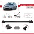 Mercedes C Class 2 (S203) 2000-2007 Arası ile Uyumlu FLY Model Ara Atkı Tavan Barı Gri 3 Adet
