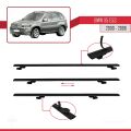 BMW X5 (E53) 2000-2006 Arası ile Uyumlu BASIC Model Ara Atkı Tavan Barı Siyah 3 Adet