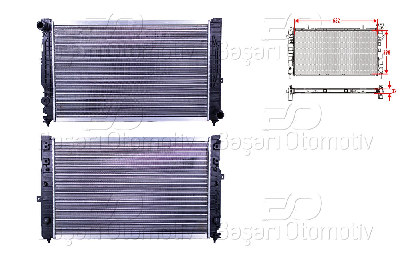 Audi A4 A6 Passat 2.4 2.5 TDI 2.8 1995-2000 Radyatör