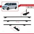 Volkswagen T6 Transporter 2015-2024 Arası ile Uyumlu BASIC Model Ara Atkı Tavan Barı Siyah 2 Adet