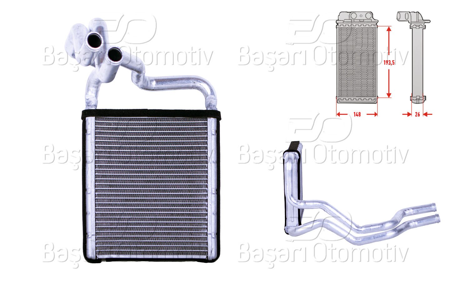 Hyundai i30 Kia Ceed 2006 ve Sonrası Uyumlu Kalorifer Radyatörü