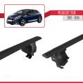Peugeot 208 (A9) Pre-Facelift 2012-2015 Arası ile Uyumlu ACE-4 Ara Atkı Tavan Barı Siyah 2 Adet