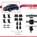 Peugeot 208 (A9) Pre-Facelift 2012-2015 Arası ile Uyumlu ACE-4 Ara Atkı Tavan Barı Gri 2 Adet