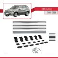 BMW X5 (E53) 2000-2006 Arası ile Uyumlu BASIC Model Ara Atkı Tavan Barı Gri 3 Adet