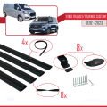 Ford Transit/Tourneo Custom 2012-2023 Arası ile Uyumlu BASIC Model Ara Atkı Tavan Barı Siyah 4 Adet