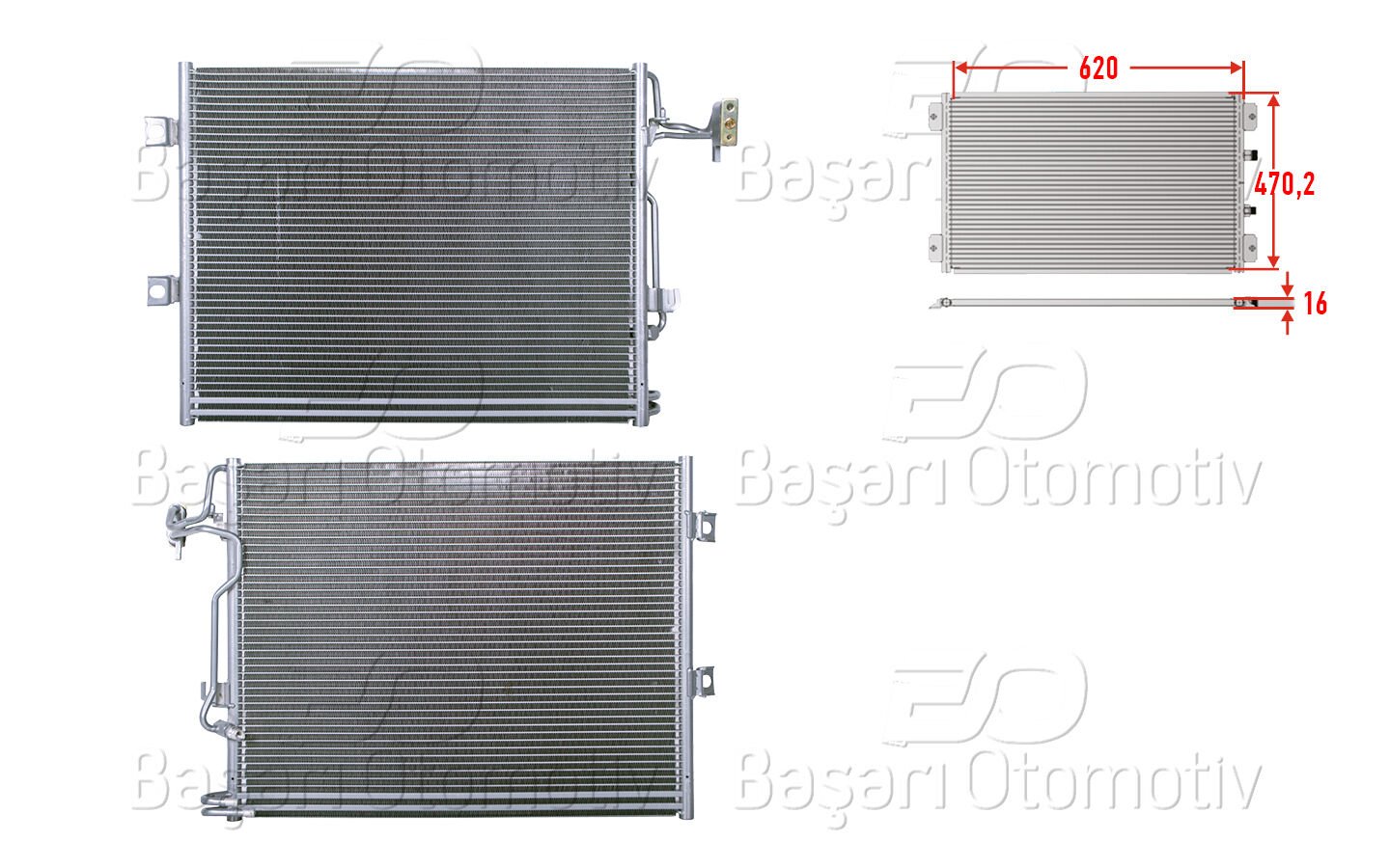 Mercedes-Benz 221 2005 ve Sonrası Uyumlu Klima Radyatörü