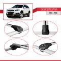 Chevrolet Captiva 2011-2015 Arası ile Uyumlu ACE-1 Ara Atkı Tavan Barı Gri 3 Adet