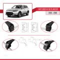 Mitsubishi Outlander 3 2013-2018 Arası ile Uyumlu ACE-2 Ara Atkı Tavan Barı Siyah 2 Adet