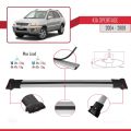 Kia Sportage 2 (JE) 2004-2009 Arası ile Uyumlu FLY Model Ara Atkı Tavan Barı Gri 2 Adet