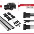 Jeep Renegade (BU) 2014 ve Sonrası ile Uyumlu FLY Model Ara Atkı Tavan Barı Gri 2 Adet
