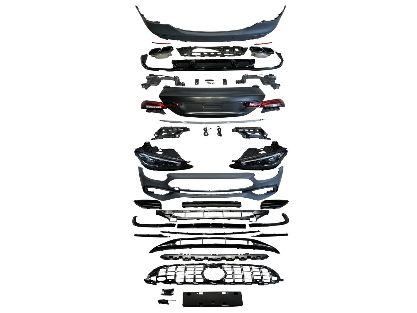 Mercedes 2016-2019 W213 E Serisi Uyumlu Yedek Parça 2020+ Amg 63S Facelift (Far-Stop-Bagaj Dahil)