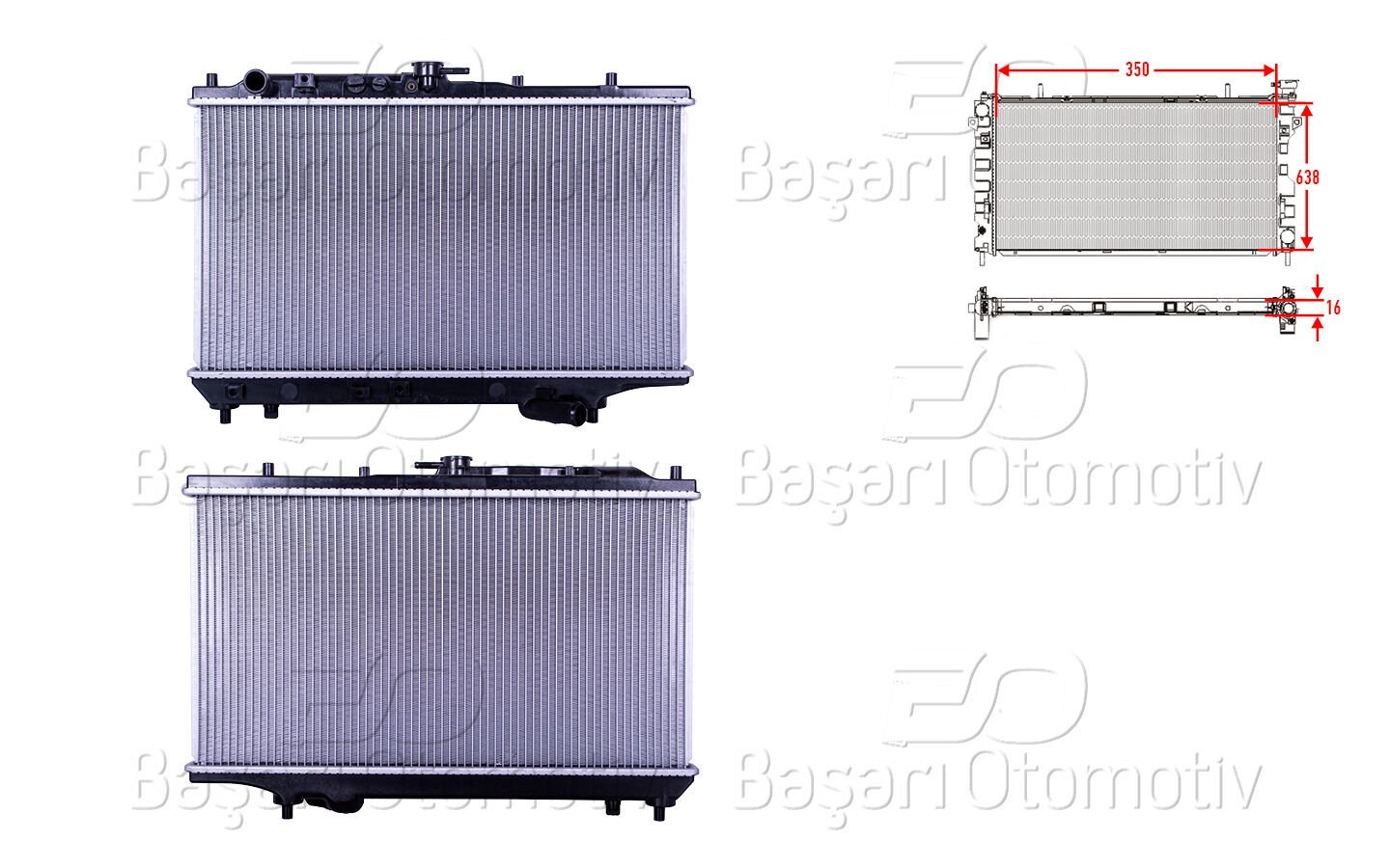 Mazda 323 F 1.6 1.8 Su Radyatörü