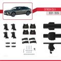 Citroen C5 X (E43) 2021 ve Sonrası ile Uyumlu ACE-4 Ara Atkı Tavan Barı Siyah 2 Adet