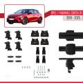 Opel/Vauxhall Corsa F 2019 ve Sonrası ile Uyumlu ACE-4 Ara Atkı Tavan Barı Siyah 2 Adet