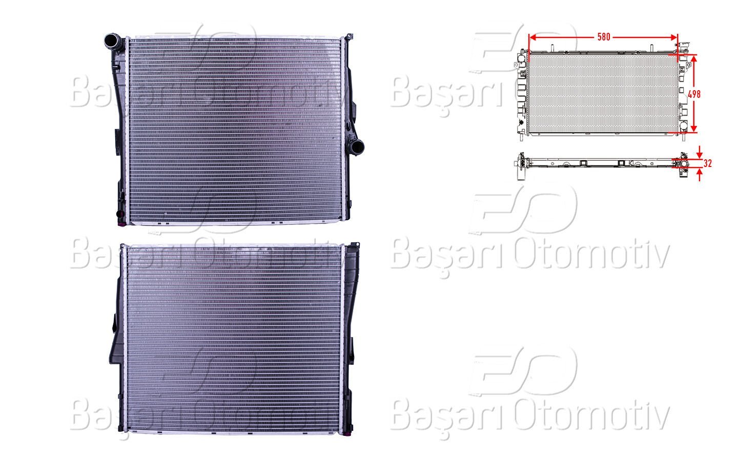 BMW X3 E83 2003-2010 Su Radyatörü
