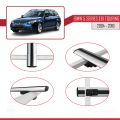 BMW 5 Serisi (E61) Touring 2004-2010 Arası ile Uyumlu BASIC Model Ara Atkı Tavan Barı Gri 3 Adet