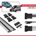Ford Transit/Tourneo Courier Post-Facelift 2018-2022 Arası ile Uyumlu FLY Model Ara Atkı Tavan Barı Gri 2 Adet