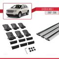 Lincoln MKX (U388) 2007-2015 Arası ile Uyumlu FLY Model Ara Atkı Tavan Barı Gri 3 Adet