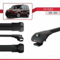 Fiat Doblo 2 2010-2022 Arası ile Uyumlu ACE-1 Ara Atkı Tavan Barı Siyah 2 Adet