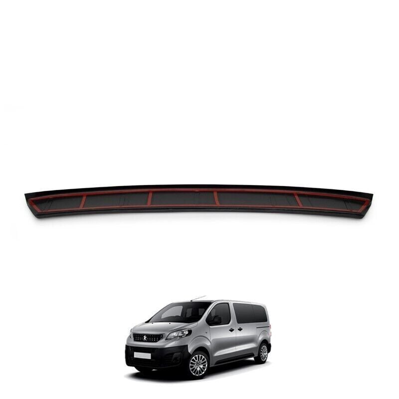 Peugeot Expert 3 Uyumlu Yedek Parça Arka Tampon Eşiği Parlak Siyah 2017 - Sonrası