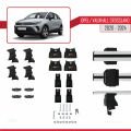 Opel/Vauxhall Crossland 2020-2024 Arası ile Uyumlu ACE-4 Ara Atkı Tavan Barı Gri 2 Adet